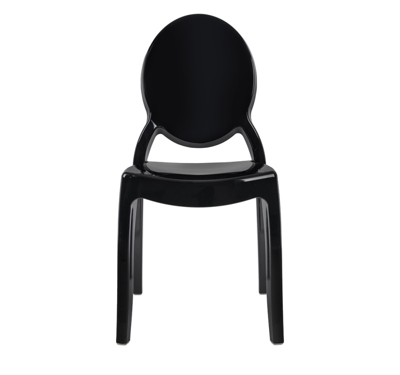 Krzesło ELIZABETH czarne - poliwęglan