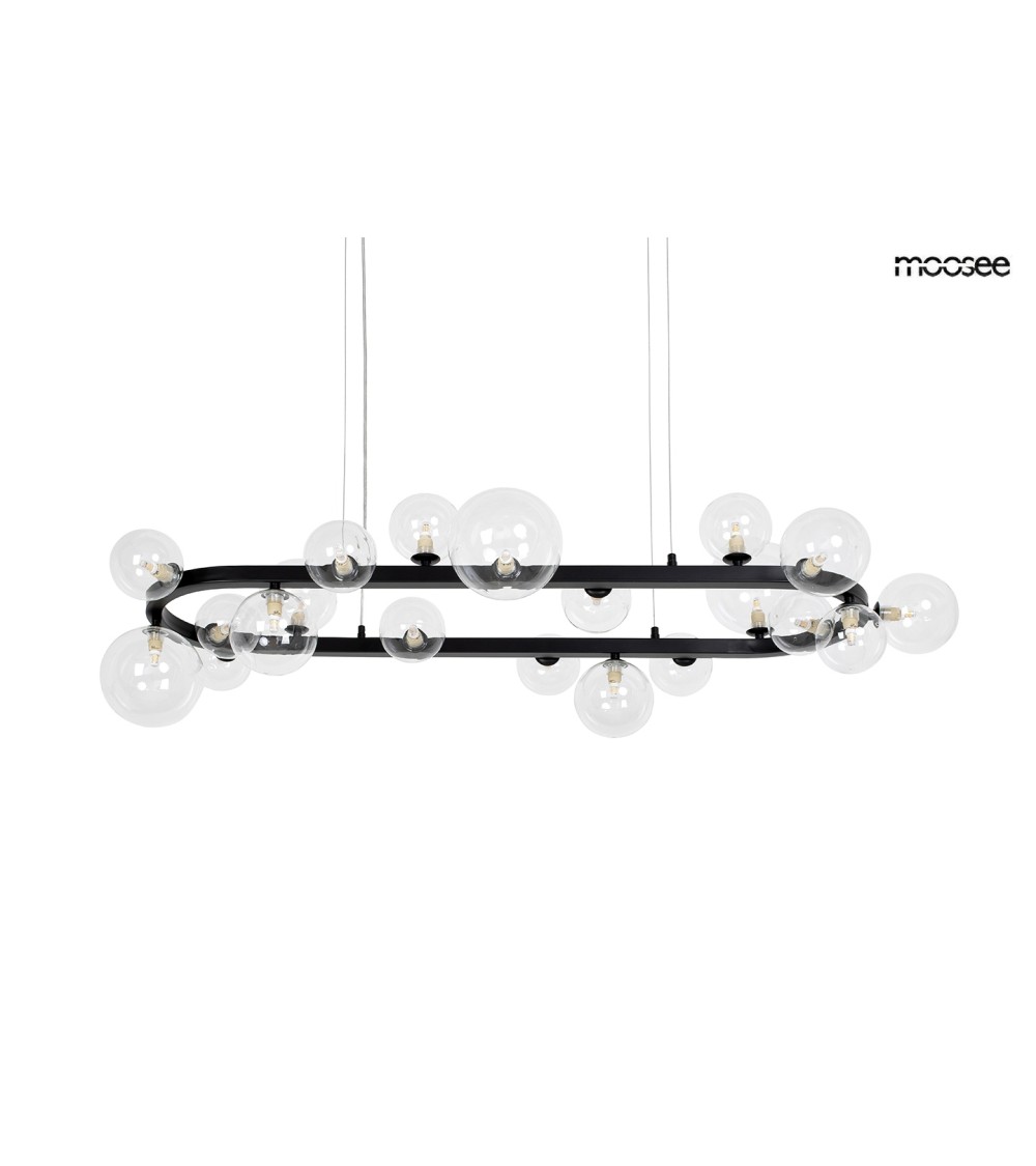 MOOSEE lampa wisząca ALURE OVAL 120       czarna