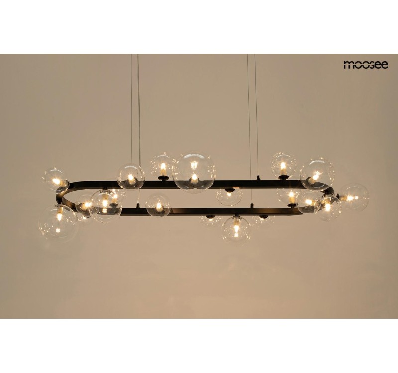 MOOSEE lampa wisząca ALURE OVAL 120       czarna