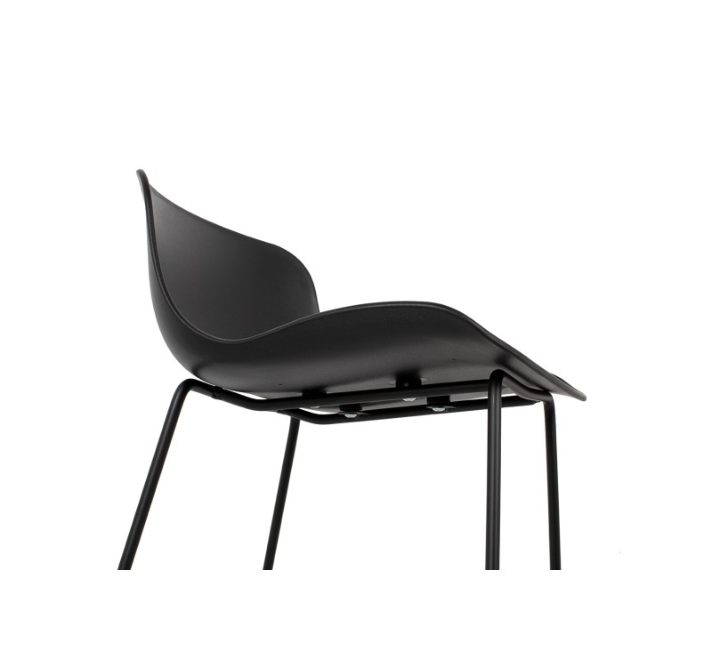 Krzesło barowe COMA 76 czarne