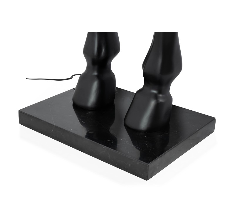 MOOSEE lampa podłogowa KOŃ HORSE STAND    M czarna - włókno szklane