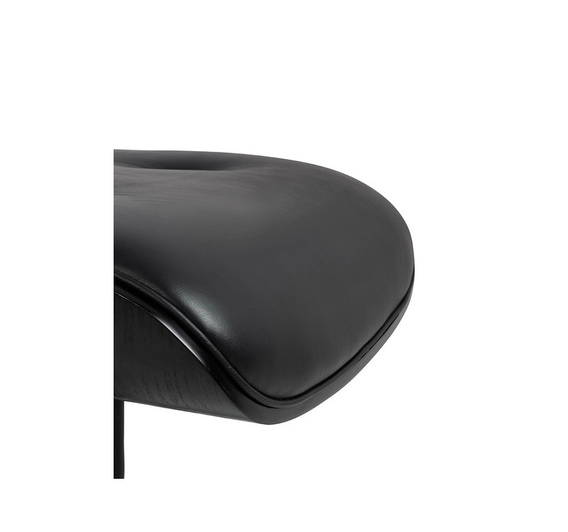 Fotel LOUNGE HM czarny / czarny jesion