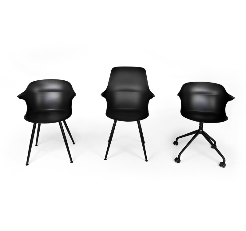 Krzesło biurowe obrotowe BRAZO czarne