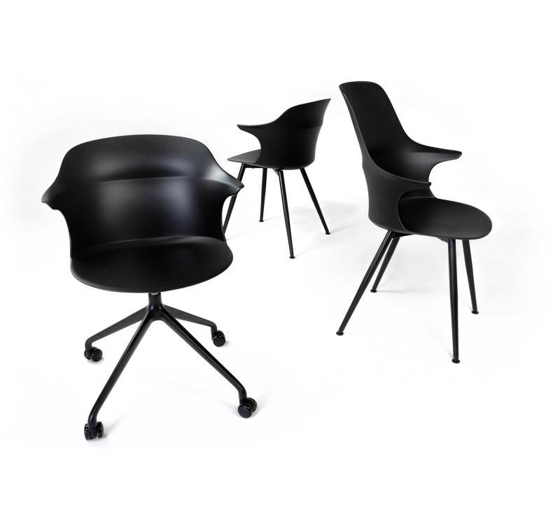 Krzesło biurowe obrotowe BRAZO czarne