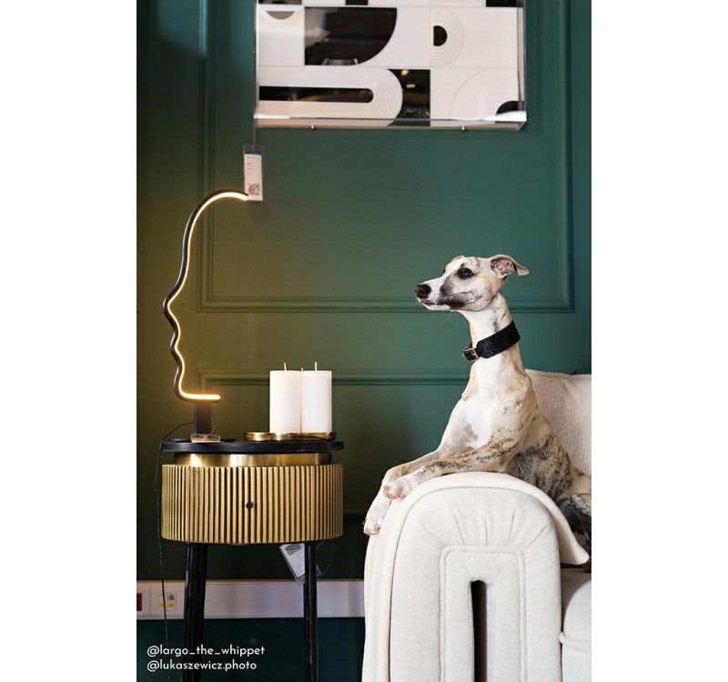 Lampa stołowa FACE TABLE czarna