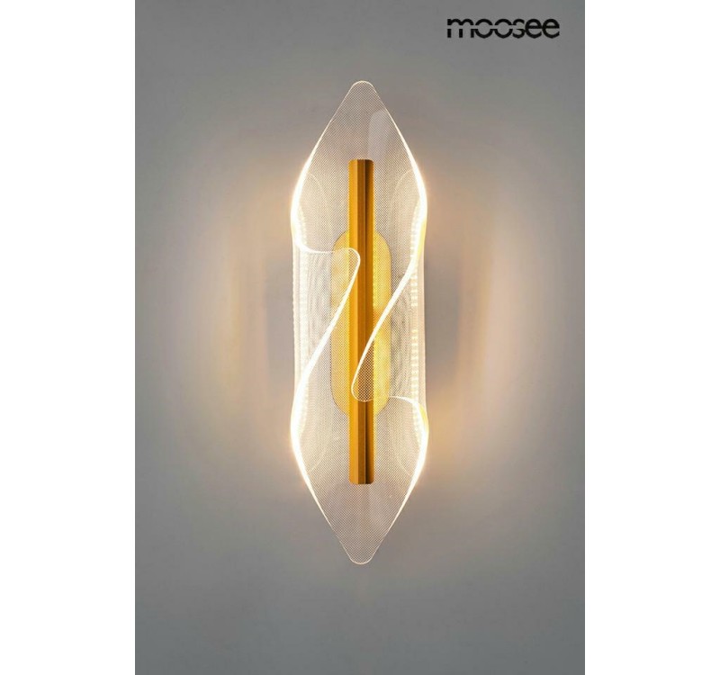 MOOSEE lampa ścienna FROST złota