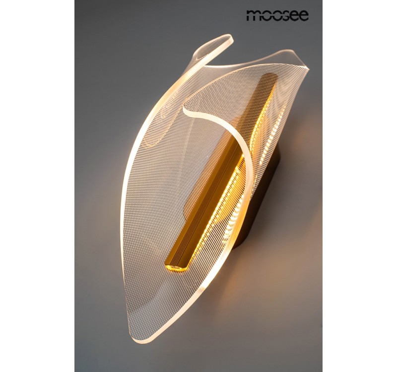 MOOSEE lampa ścienna FROST złota