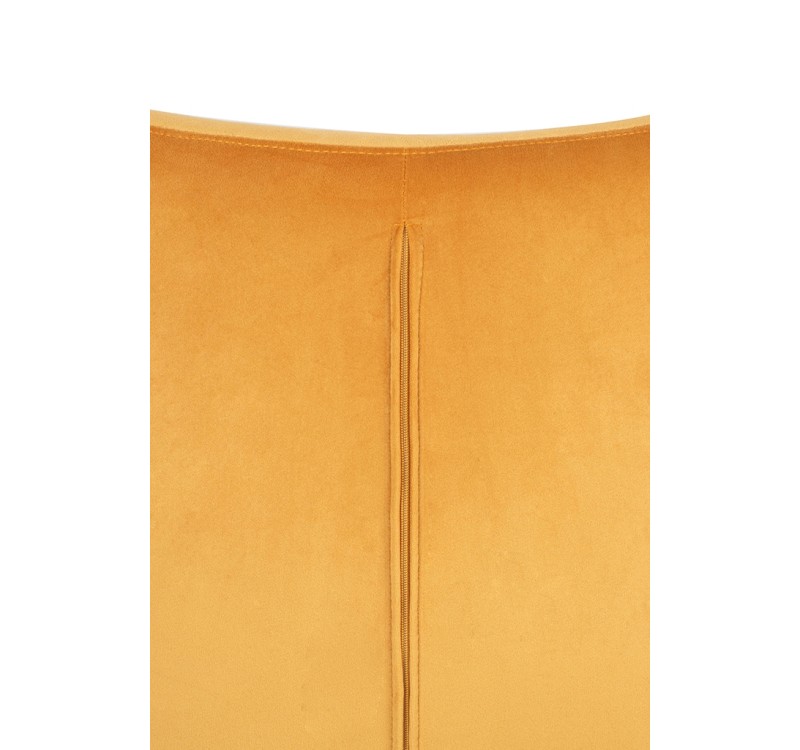 Fotel EGG SZEROKI VELVET musztardowy