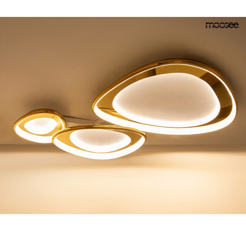 MOOSEE lampa sufitowa / plafon CELL 3     złota