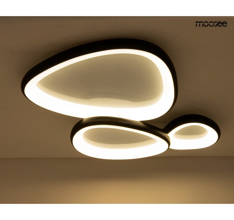 MOOSEE lampa sufitowa / plafon AREA 3     czarna