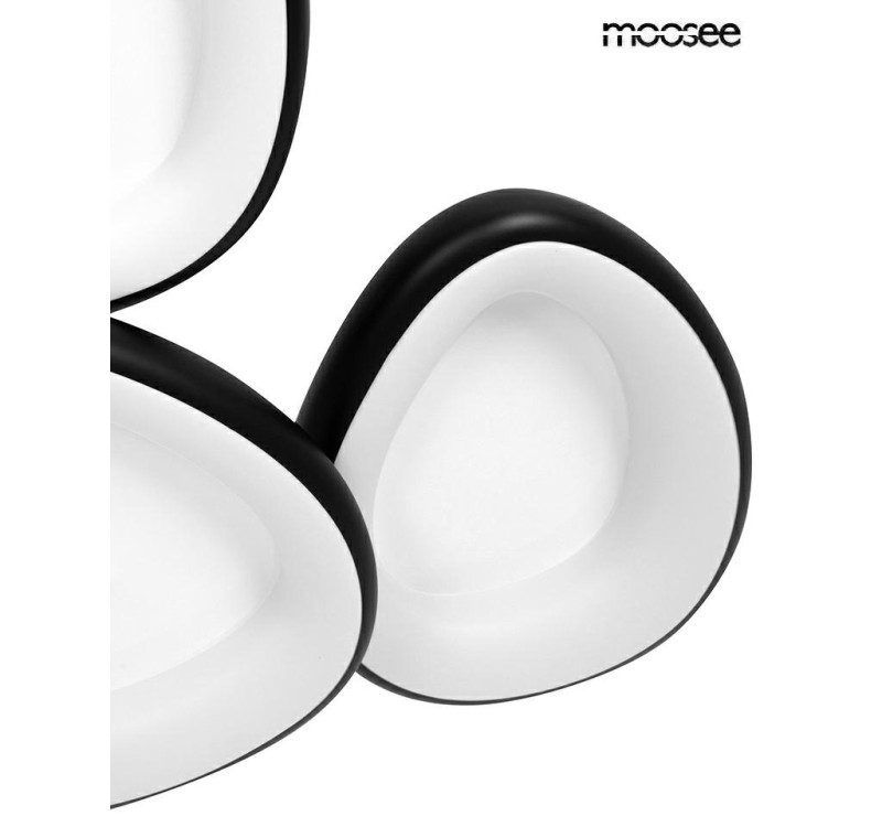 MOOSEE lampa sufitowa / plafon AREA 3     czarna
