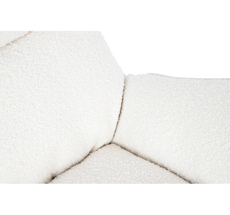 Fotel bujany OTILIA TEDDY biały