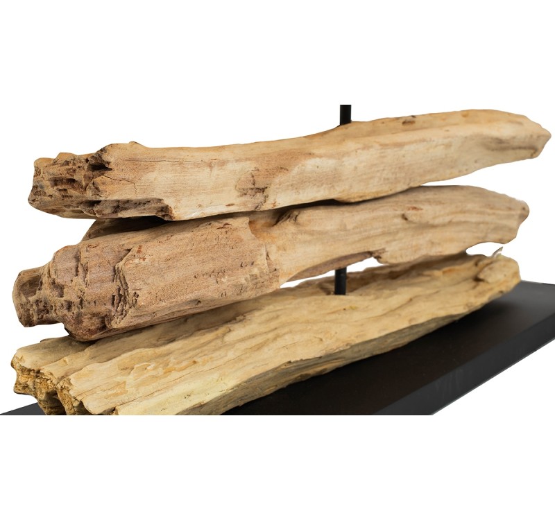 KARE lampa stołowa NATURE 80 x 52 cm czarno-drewniana