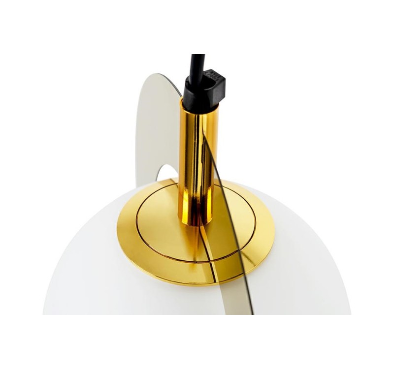 Lampa wisząca AURORA złota - szkło, metal