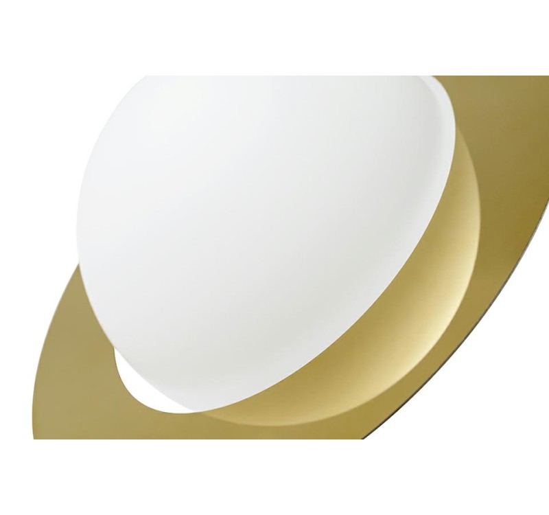 Lampa wisząca AURORA złota - szkło, metal