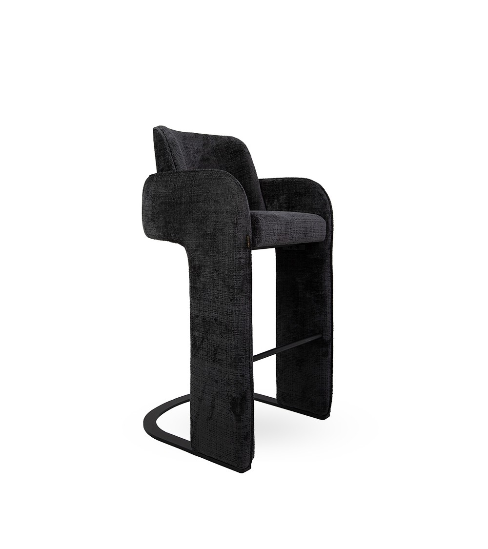 MaMaison krzesło barowe BORA czarne