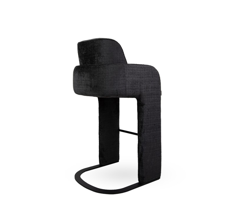 MaMaison krzesło barowe BORA czarne