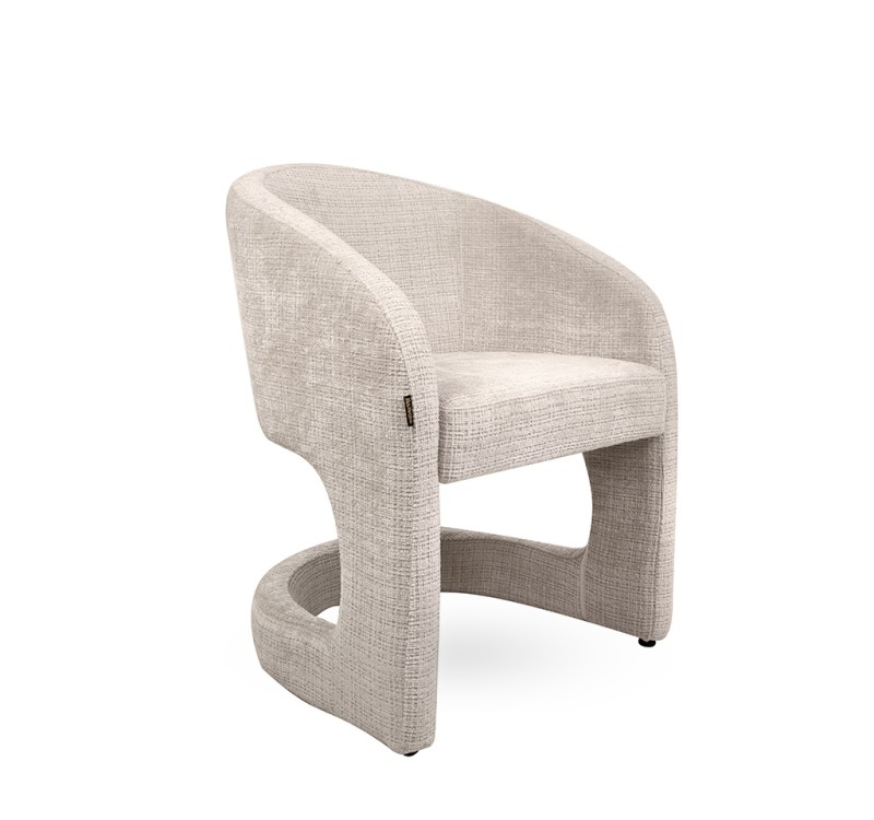 MaMaison krzesło SHELLY beżowe