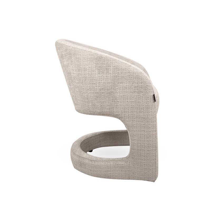 MaMaison krzesło SHELLY beżowe