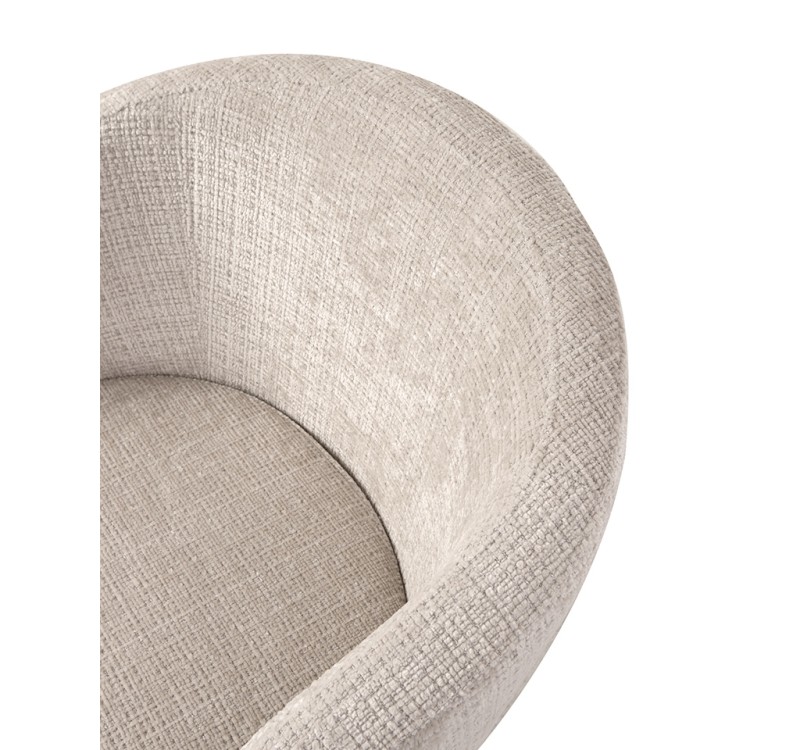 MaMaison krzesło SHELLY beżowe