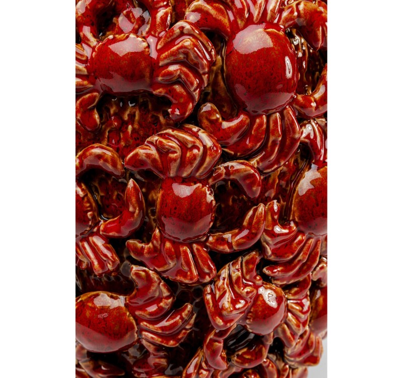 KARE wazon dekoracyjny CRABS 39 cm        czerwony