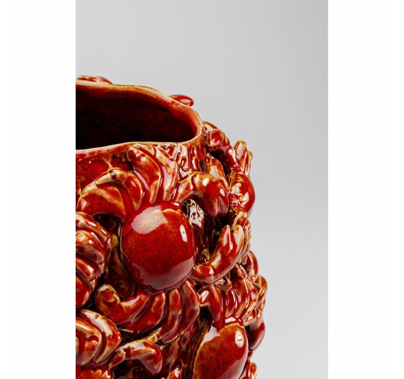 KARE wazon dekoracyjny CRABS 39 cm        czerwony