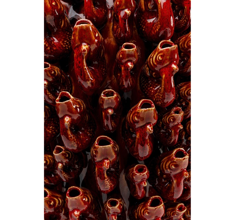 KARE wazon dekoracyjny GOLDFISH 63 cm     czerwony