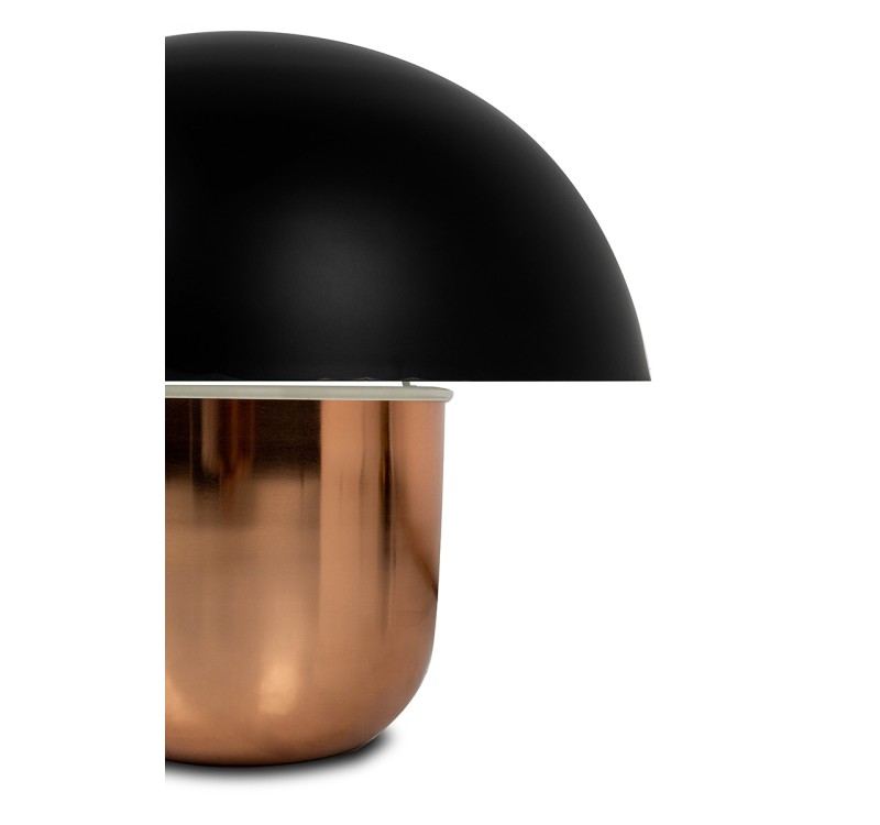 KARE lampa stołowa MUSHROOM miedziana / czarna 44 cm