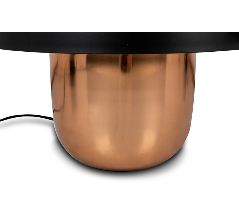 KARE lampa stołowa MUSHROOM miedziana / czarna 44 cm