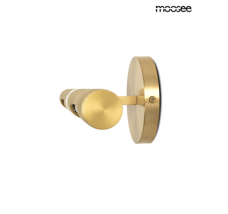 MOOSEE lampa ścienna CRUDO złota