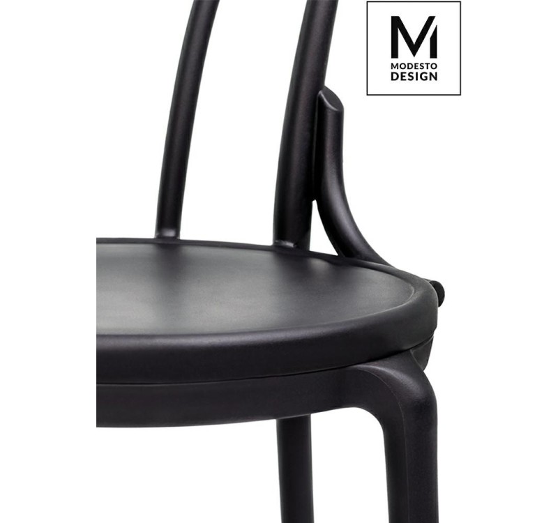 MODESTO krzesło TONI czarne - polipropylen