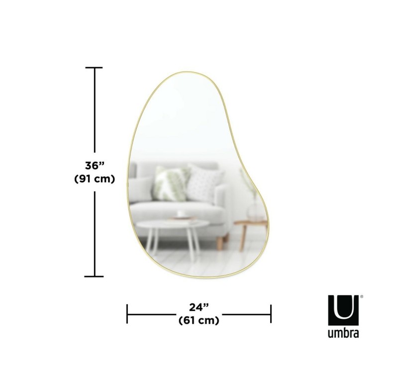 UMBRA lustro ścienne HUBBA 86 cm złote