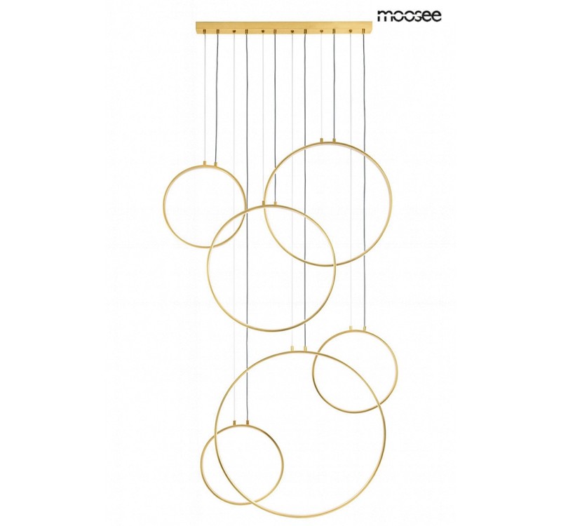 MOOSEE lampa wisząca CIRCULO SIX złota