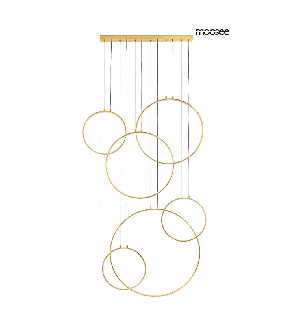 MOOSEE lampa wisząca CIRCULO SIX złota