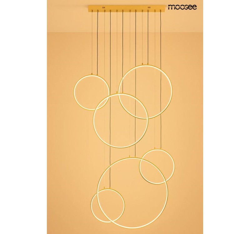 MOOSEE lampa wisząca CIRCULO SIX złota