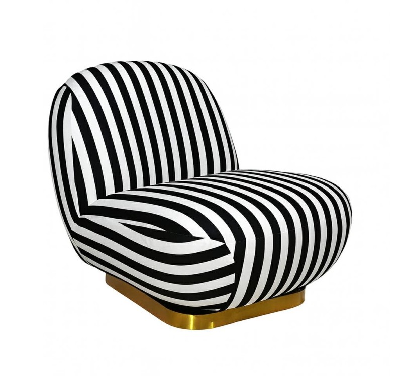 MaMaison fotel obrotowy AZURE biały /     czarny