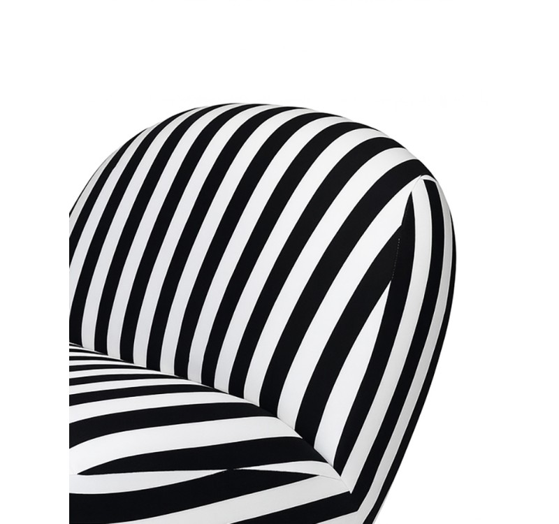 MaMaison fotel obrotowy AZURE biały /     czarny