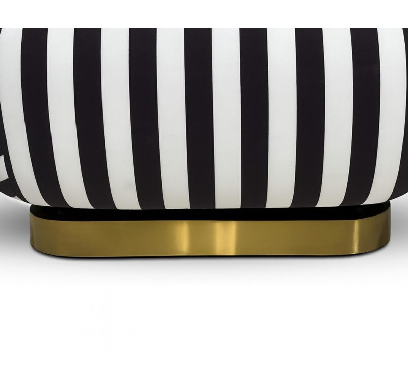 MaMaison fotel obrotowy AZURE biały /     czarny