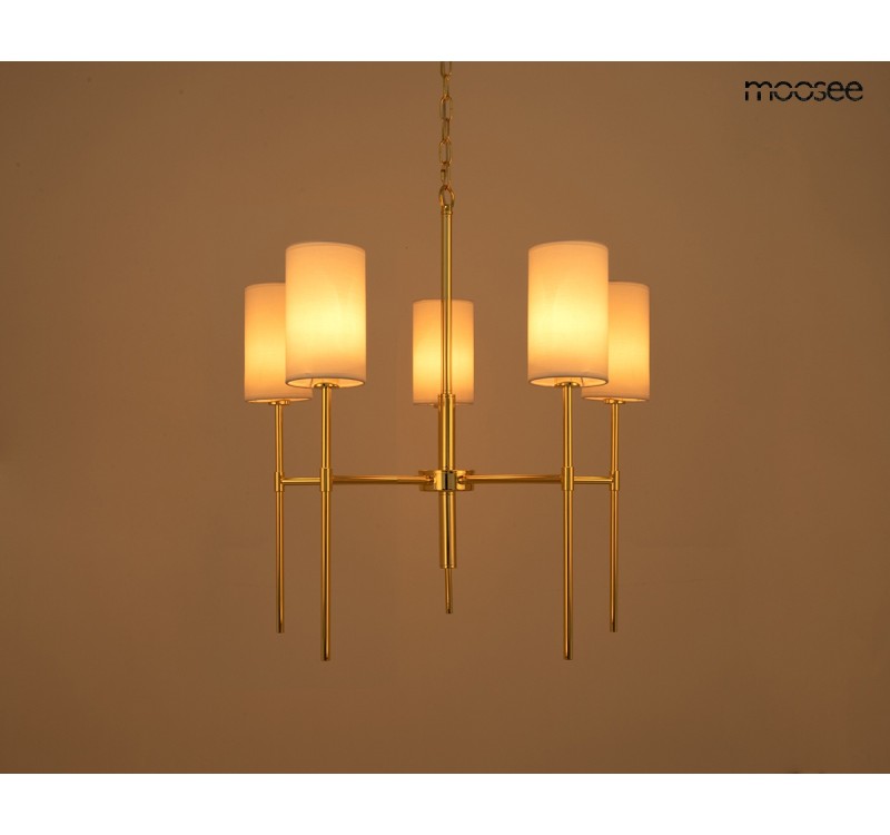 MOOSEE lampa wisząca IMPERIO 5 złota