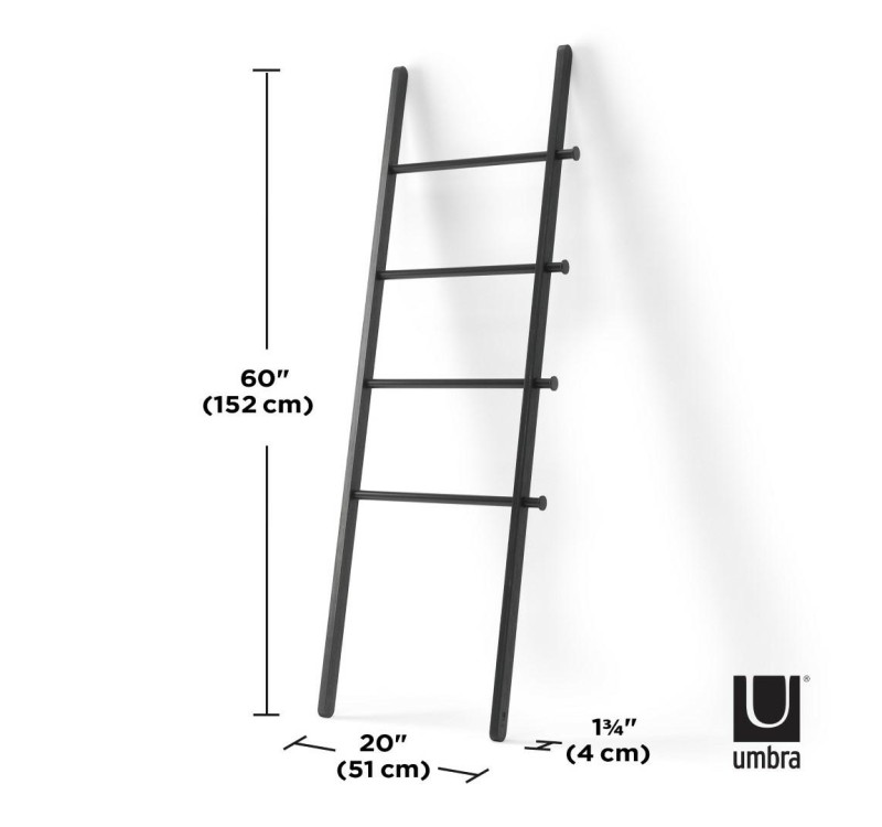 UMBRA drabina dekoracyjna LEANA czarna