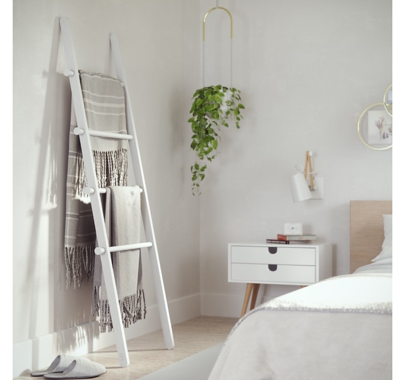 UMBRA drabina dekoracyjna LEANA biała