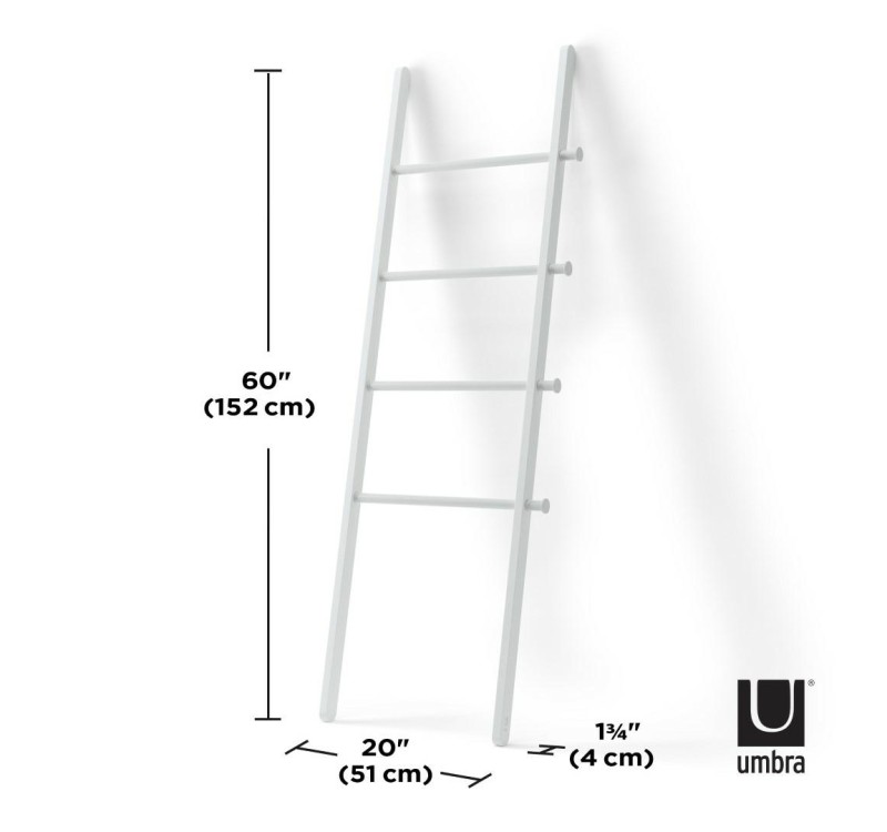UMBRA drabina dekoracyjna LEANA biała