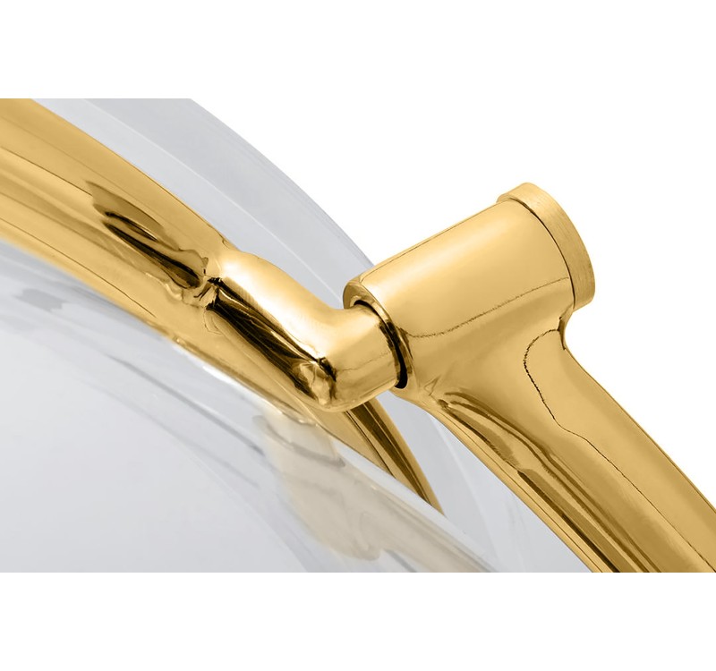 Fotel BUBBLE STAND 2 GOLD VELVET poduszka czarna