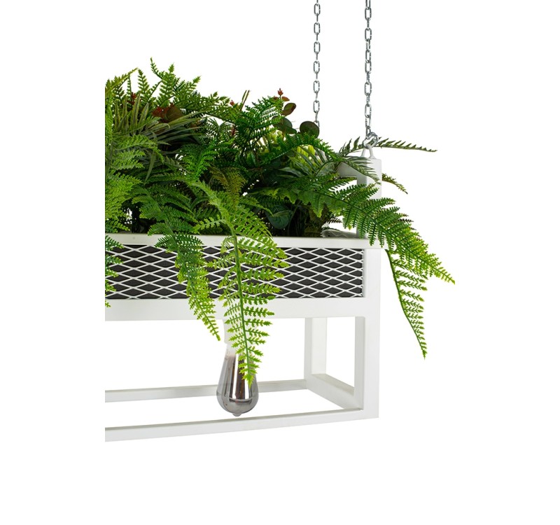 Lampa wisząca / kwietnik SEMIRA 100 INDUSTRIAL biała