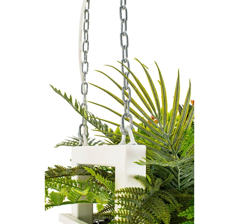 Lampa wisząca / kwietnik SEMIRA 100 INDUSTRIAL biała