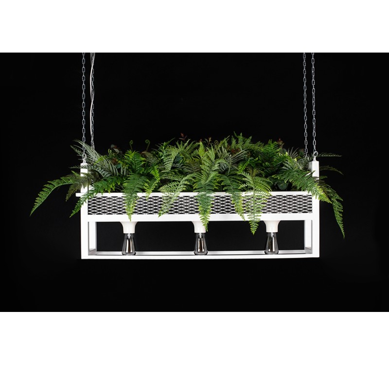 Lampa wisząca / kwietnik SEMIRA 100 INDUSTRIAL biała