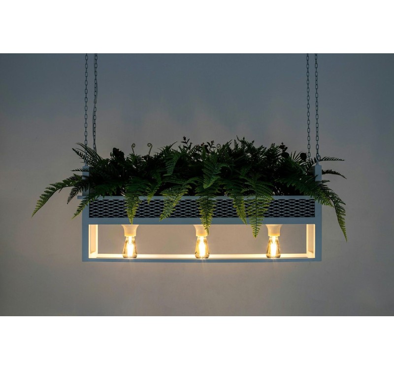 Lampa wisząca / kwietnik SEMIRA 100 INDUSTRIAL biała