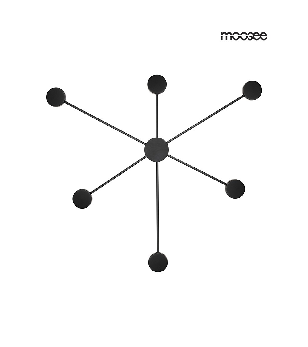 MOOSEE lampa ścienna SHADOW 6 CLOSE czarna