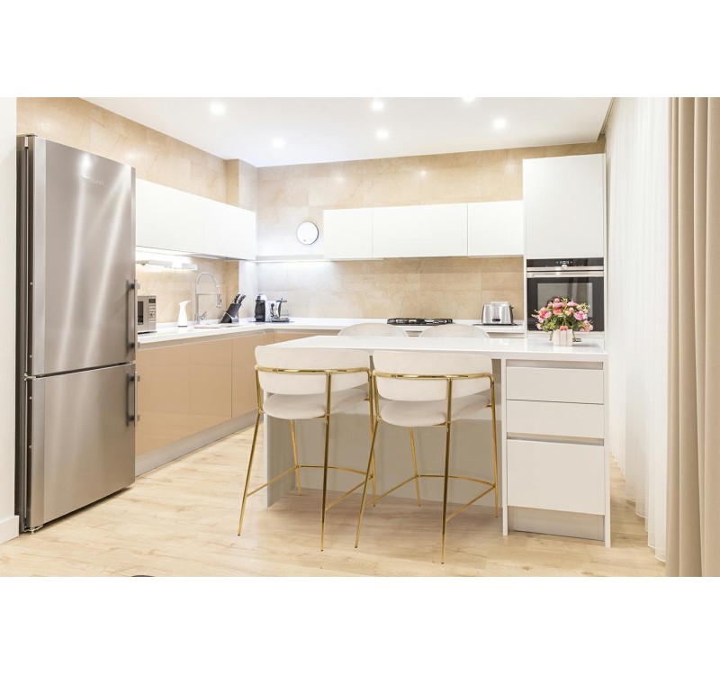 Krzesło barowe DELTA 65 beżowe