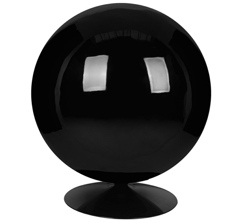 Fotel BALL BLACK niebieski